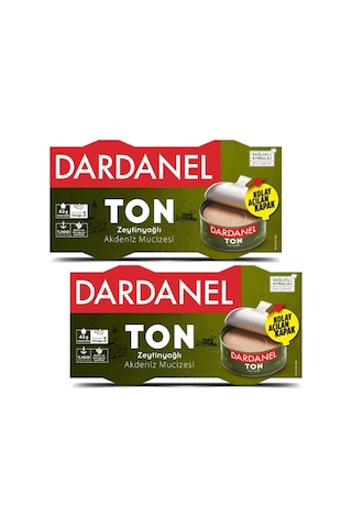 Dardanel Zeytinyağlı Ton Balığı 2 x 140 G x 2 Adet