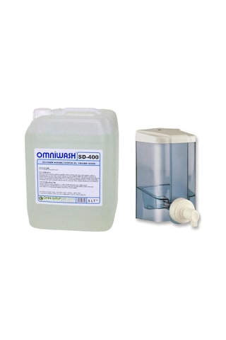 Omniwash Sd-400 5 Litre Köpük El Sabunu Ve 1000 Ml Dispenser Seti Şeffaf