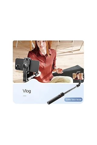 Gimble Dengeleyici Otomatik Denge Sabitleyici Alüminyum Çubuk Teleskopik Selfie Sopa Video İstikrarlı Çekim Tripod Telefon Smartphone İçin L19