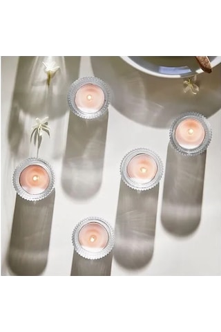 Sumuhome Lugnare Yasemin Kokulu Tealıght Mum Pembe 3,5 Saat 30 Adet Pembe