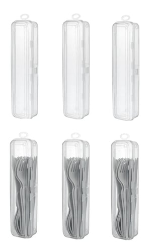 10 Adet Multix Çatal Kaşık Bıçak Saklama Kutusu - Çeyizlik Kaşık