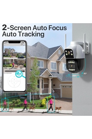 Electroon Rs-5112 2x2mp 2 Kameralı Akıllı Wi-fi Güvenlik Kamerası