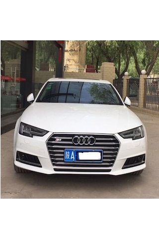 Autogp Audi A4 S4 Ön Panjur Izgara Model 2016+ B9 Siyah Krom
