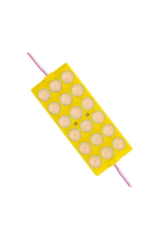 12v Modul Lamba 18-ledli Camlı Kablolu Sarı 137 57 Mm