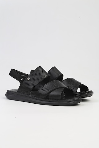Pierre Cardin Pc-5124-3892 Siyah-erkek Sandalet Siyah