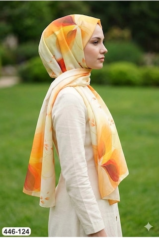 Buqle Dijital Desenli Soft Şal 446-124 Çok Renkli