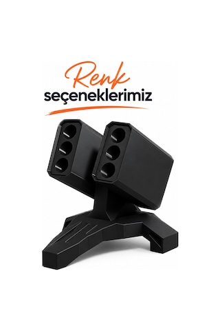 Modern Masaüstü Kalem Tutucu Organizer Çoklu Kalem Standı Düzenleyici Minimal Tasarım Ofis & Çalışma Masası Aksesuarı Siyah - Beyaz