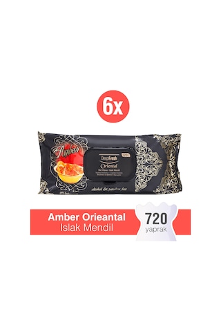 Deep Fresh Oriental Islak Mendil Amber 6'Lı Paket 720 Yaprak