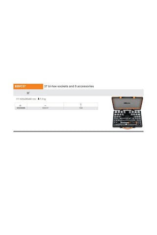 Beta 920/c37 İnç-mm Lokma Takımı Ürün Kodu 009200988