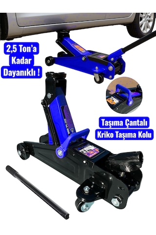 Schmıtzer Sch-ayl3m 2,5 Ton A Kadar Dayanıklı Çelik Araba Kaldırma Oto Krikosu Çantalı Tekerlekli Hidrolik Timsah Krikoo