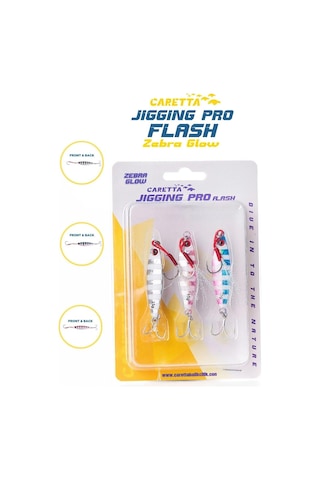 Caretta Jigging Pro Flash Jig Yem Zebra Glow
