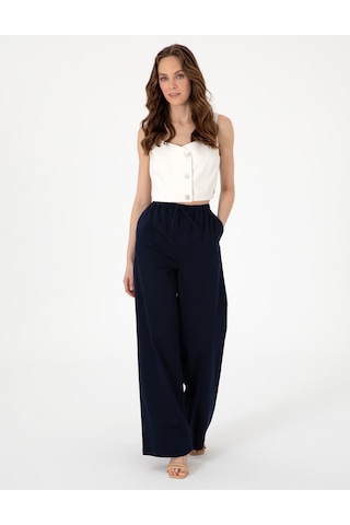 Pierre Cardin Kadın Lacivert Pantolon Kanvas-chino 50313136-vr033 Lacivert