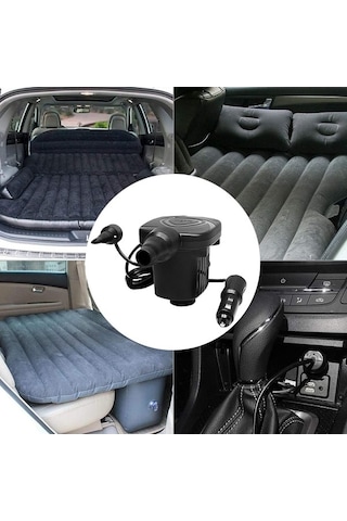Trendooze Yatağı Taşınabilir Siyah Şişirici Şişirici Pompası Pompa Oto Kamp Hava Hava Hava Elektrikli Dc Bot Araba 50w 12v Hi Çok Renkli