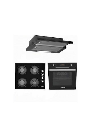 Exep Start EF-260 - EO-320 - E5E Siyah Ankastre Set