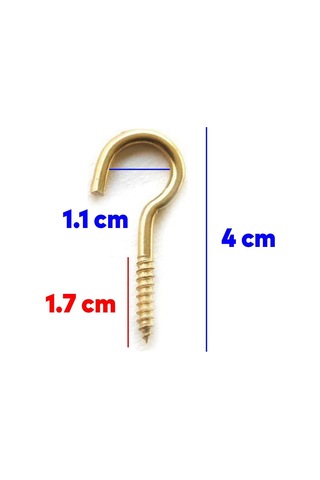 Lexroo Metal Piton Vidalı Gerdirme 18x60 Çekme Kaldırma Tavan Açık Ağız Kancalı Avize Asma Kiti 5 Diğer