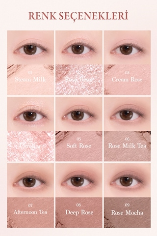Dasique Mat Ve Işıltılı Renk Seçenekleri Sunan Far Paleti Shadow Palette 27 Rose Milk Tea 27 Rose Milk Tea