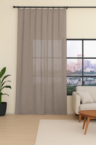 New Linen Fon Perde Çok Renkli
