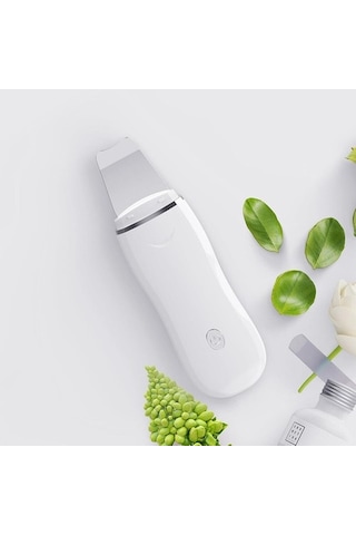 Ultrasonik Cilt Scrubber Akne Ve Siyah Nokta Temizleyici Yüz Peeling Spatula Gözenek Arındırma Aracı 7454