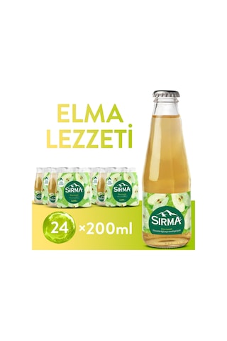 Sırma C Vitaminli Elma Aromalı Doğal Maden Suyu 200 Ml X 24 Adet