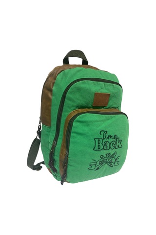 Kaliteli Siyah Vintage Salaş Baskılı Disayn Günlük Gezi Okul Sırt Çantası Revilla Bag 28x38cm Yeşil