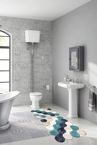 Alanur Florya Lazer Kesim 2 Li Banyo Takimi St210117gr Turkuaz