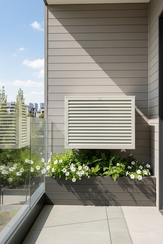 Klima Motoru/dış Ünite Gizleme/koruma Kafesi Xl 120x62x150 H Açısız Condor Gri