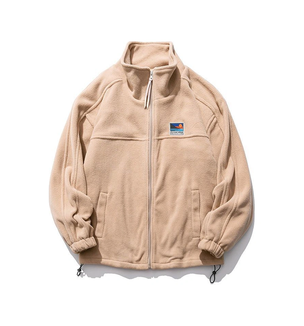 Snapbuy Rahat Kesim Erkek Polar Ceket Bej Krem