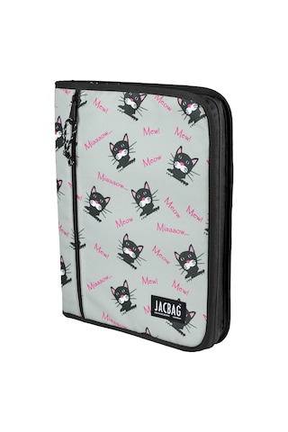 Jacbag Organizip-fermuarlı Dosya Çanta A4 Organizer Dosya-miyav Tek Renk