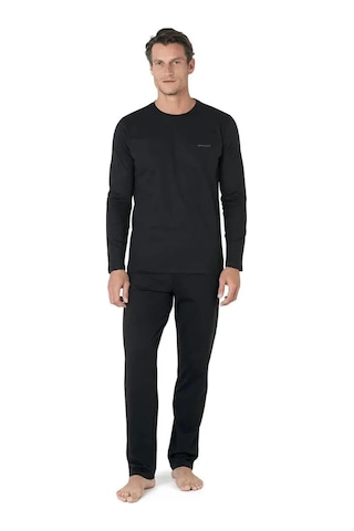 Pierre Cardin Erkek 3'lü Pijama Set Takım Siyah