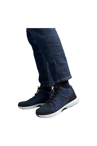 Liger Outdoor Bot Ayakkabı Kışlık Dayanıklı Sağlam Taban Bağcıklı Lacivert-lacivert Lacivert
