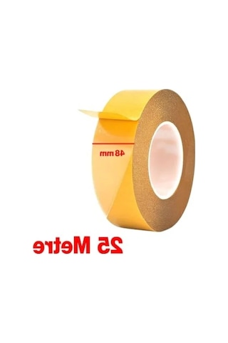 Çok Amaçlı Çift Taraflı Şeffaf Bant - 48 Mm X 25 Metre
