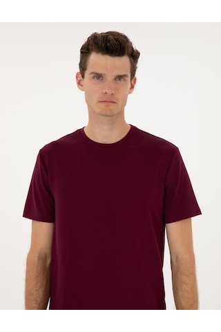 Pierre Cardin Erkek Plum Tişört 50308037-vr177 Plum