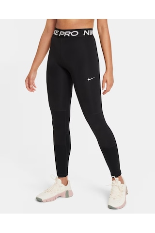Nike Pro Dri-fıt Da1028-010 Büyük Kız Çocuk Taytı - Siyah Nike Pro Dri-fıt Da1028-010 Büyük Kız Çocuk Taytı - Siyah