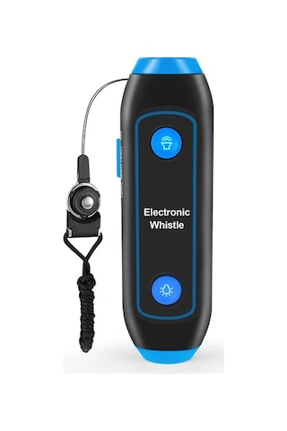Willowhaven Mavi Yüksek Sesli Elektronik Düdük 150 Desibel Led Işıklı Kamp Spor Hakem