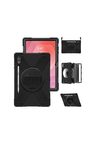 Samsung Galaxy Uyumlu Tab S11 Ultra 14.6inç X930 X936b Kılıf Defender Askılı Zırhlı Tank Case Kılıf