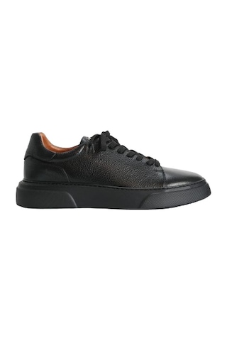 Lufian Tommy Erkek Deri Sneaker Ayakkabı 111230177100100 Siyah