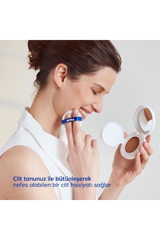 Nivea Cellular Expert Finish 3 in1 Cushion Renkli Yüz Bakım Kremi 01 Açık Ton 15 ML
