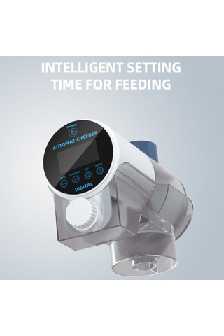 Pazly Zamanlayıcılı Elektrikli Balık Yemi Makinesi, Otomatik/manuel Akvaryum Balık Yemi Dağıtıcısı