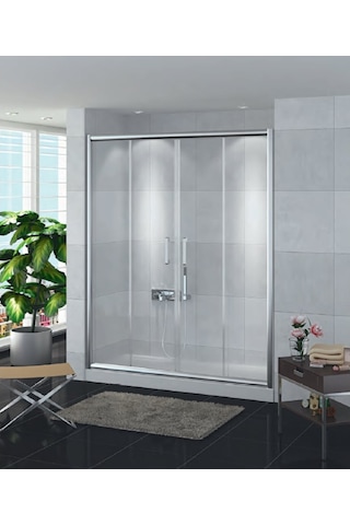 Blackline İki Duvar Arası Duvardan Duvara 5Mm Cam Duşakabin H:190 Şeffaf