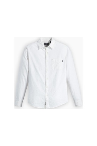 Dockers Slım Orıgınal Shırt Undyed Lınen Erkek Beyaz Gömlek - A1114