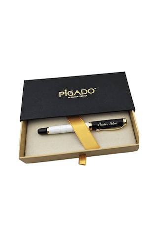 Pigado İsme Özel Kutulu Gold Detaylı Roller İmza Kalemi
