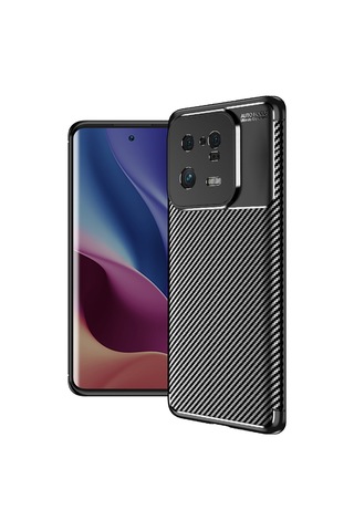 Xiaomi Mi 13 Pro Kılıf Zore Negro Karbon Tasarım Silikon Kılıf