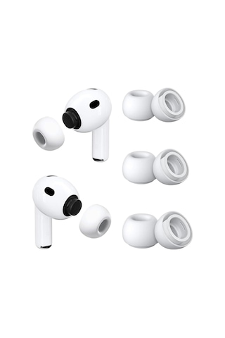 Airpods Pro 3 Uyumlu Toz Filtreli Premium Silikon Yedek Kulaklık Uçları Seti Xs/s/m