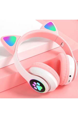 Coverzone Cat Headset Multi Purpose STN-28 RGB Bluetooth Kulak Üstü Kulaklık