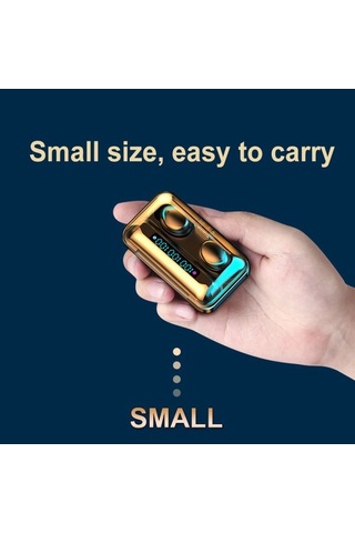 Primepickings F9 Bt5.0 Kablosuz Spor Kulaklık, Led Dokunmatik, Gürültü Azaltma, Ipx7 Su Geçirmez, Hi-fi Ses