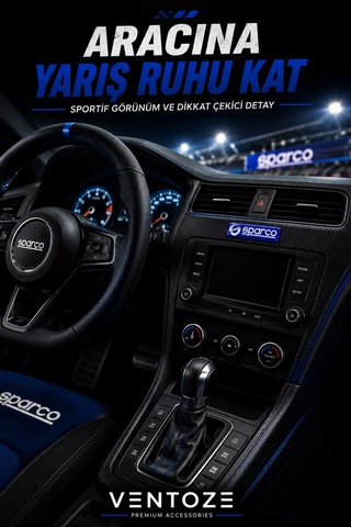 Sparco Damla Etiket 3d Reçine Logo Sticker Oto Araç İçi Dekoratif Aksesuar 6x1,5 Cm