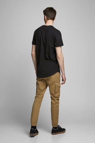 Jack & Jones Jack Jones Enoa Tee Ss Crew Neck Noos Erkek Siyah Tshirt 12113648 Siyah