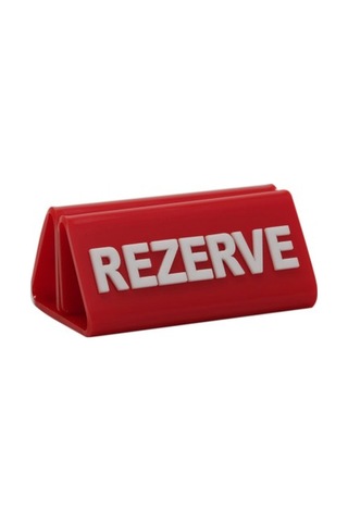 Rezerve Adisyonlu Kırmızı - Beyaz