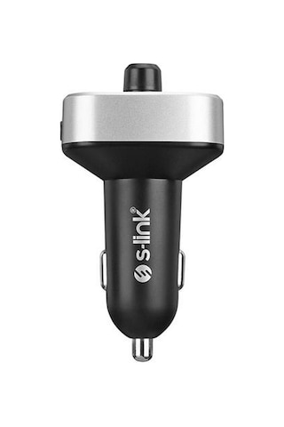 S-link Sl-bt401 Rgb Bluetooth V5.0 Led Ekran Tf Kart 64g Max Çift Usb Qc3.0+5v/2.4a Hızlı Şarjlı Fm Transmitter
