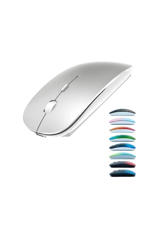 İmac/dizüstü Bilgisayar/pc İçin Şarj Edilebilir Bluetooth Kablosuz Fare Bluetooth Fare/gümüş Diğer